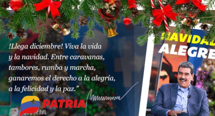 Súmale a tu cuenta PATRIA el BONO Navidad Alegre que ya llegó y con aumento