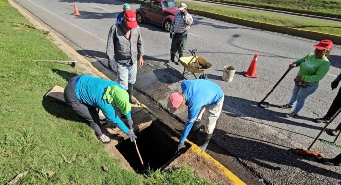 Arranca limpieza de alcantarillas en la avenida Alirio Ugarte Pelayo