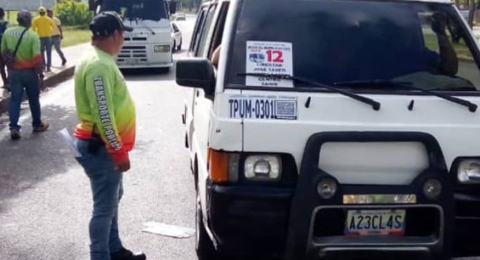 Arrancó operativo de fiscalización del transporte público en Maturín