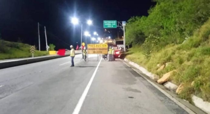 Desde este lunes 27 habrá cierre parcial en la autopista Caracas – La Guaira