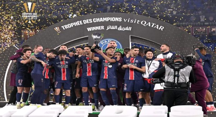 El PSG levantó la Supercopa de Francia