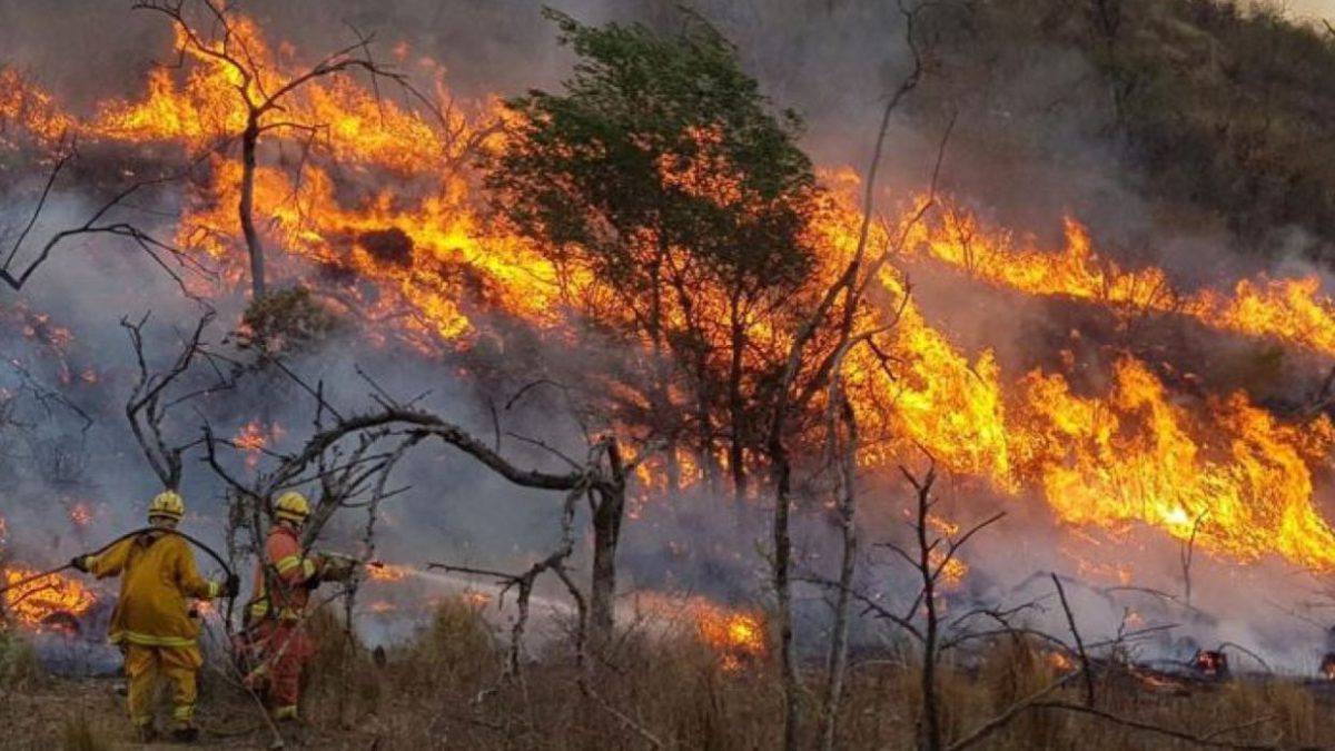 Incendio en Argentina