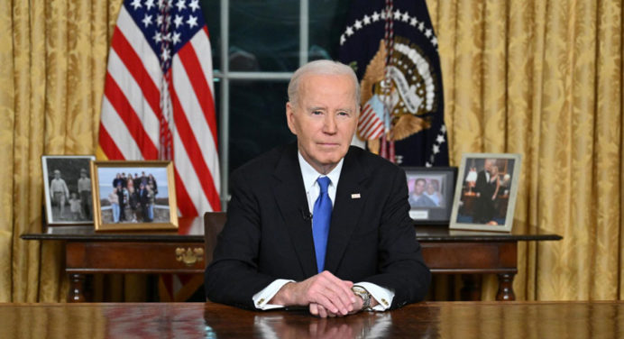 Joe Biden ofreció discurso de despedida como presidente de EE.UU.