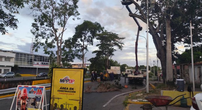 Ministerio de Obras Públicas ejecuta nuevo mantenimiento a la Avenida Orinoco de Maturín