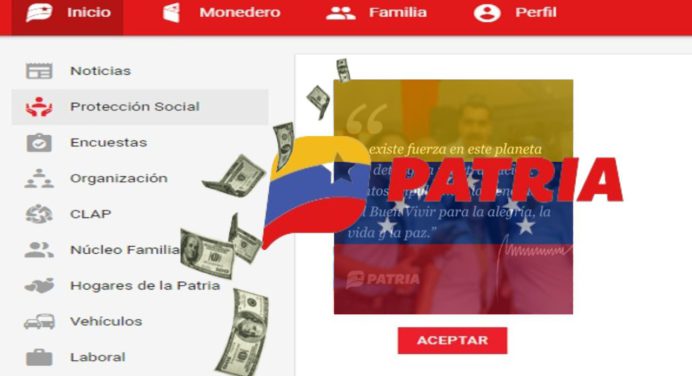 Recibe los 260 bolívares del Sistema PATRIA este 29-ENE: Actívalo ¡Ya!