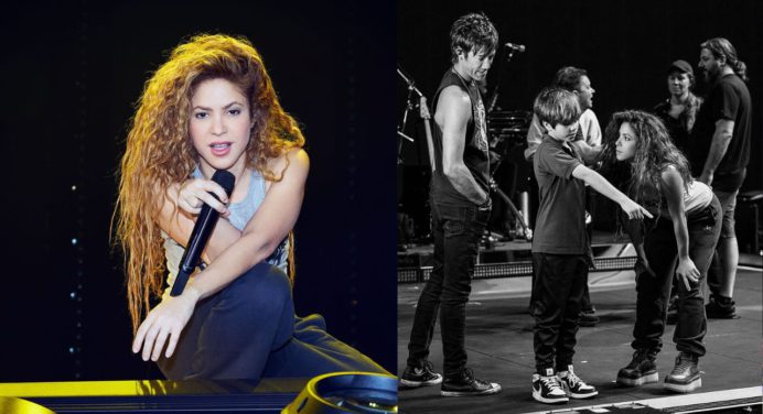 Shakira ensaya junto a sus hijos, días antes del inicio de su gira mundial