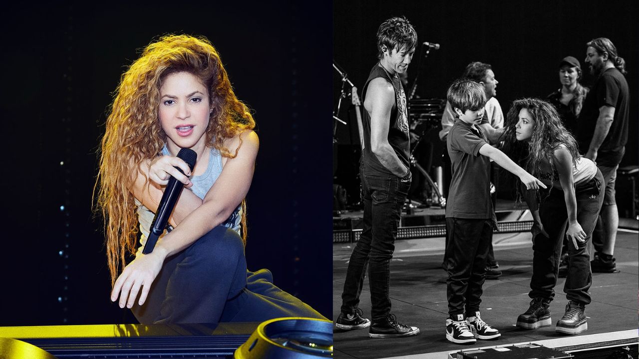 Shakira ensaya junto a sus hijos, días antes del inicio de su gira mundial