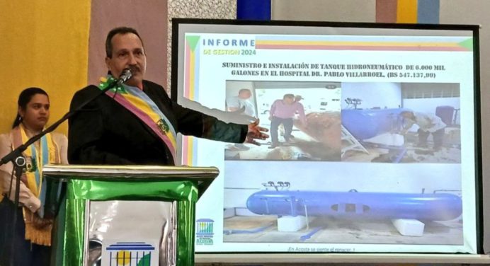 Alcalde del municipio Acosta «Chuo» Velásquez presentó su informe de gestión 2024