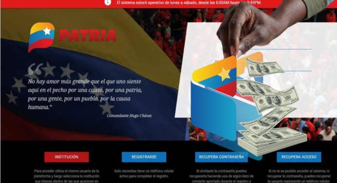 Cobra en tu cuenta PATRIA los 348 bolívares este 6-FEB