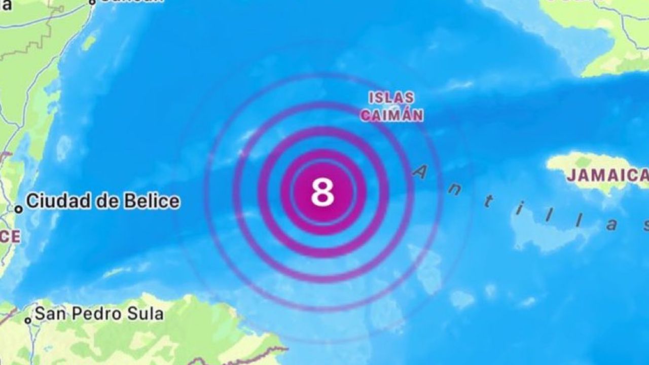 Fuerte terremoto de magnitud 8,0 Richter se registra en el Mar Caribe: Alerta de tsunami