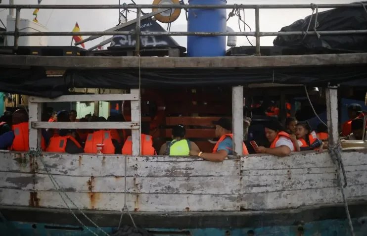 Más de 180 migrantes abordan un barco en Panamá para regresar a Suramérica 2 regresar a Suramérica.