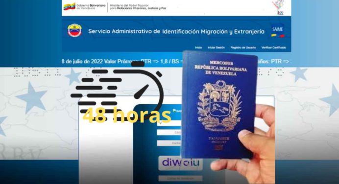 ¿Pasaporte del Saime en 48 horas? Sí, ¡Solicítalo ya!