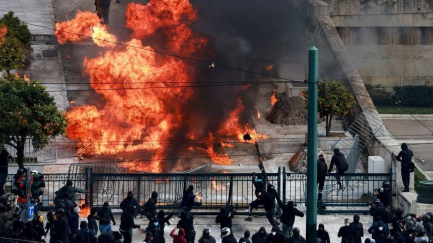 protestas en Grecia