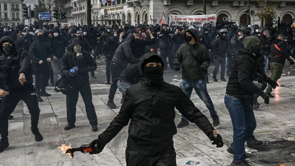 Protestas en Grecia.