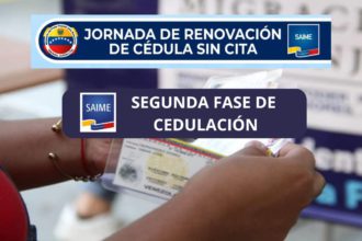 Segunda fase de cedulación