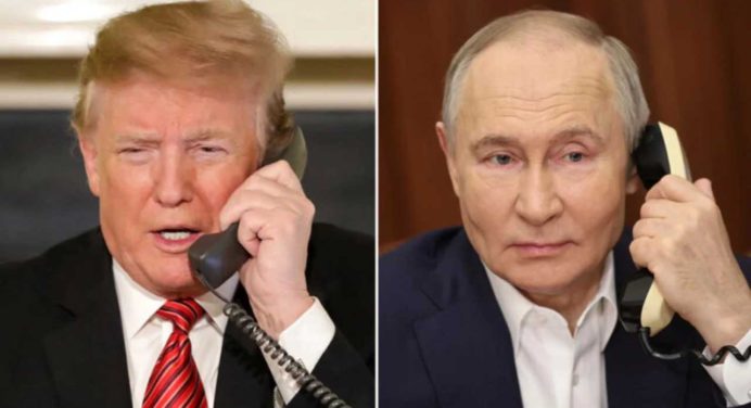 Trump y Putin acuerdan el comienzo de negociaciones para poner fin a la guerra en Ucrania