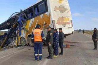 Accidente de carretera en Bolivia