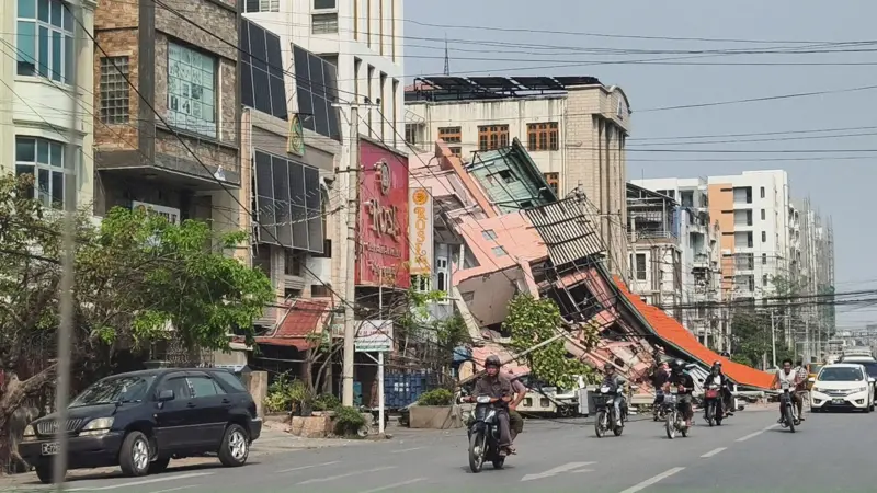 Birmania reporta 200 muertos y 700 heridos tras terremoto (+fotos) 5 birmania reporta 200 muertos y 700 heridos tras terremoto laverdaddemonagas.com edificios derrumbados en mandalay
