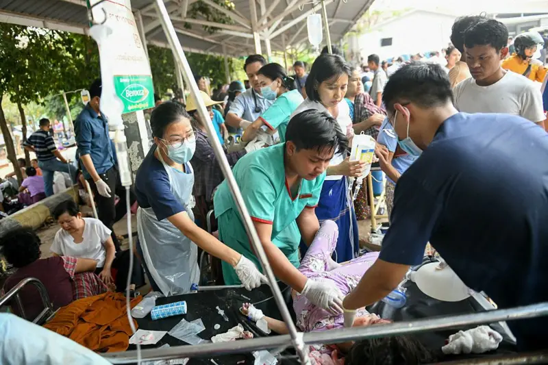 Birmania reporta 200 muertos y 700 heridos tras terremoto (+fotos) 4 birmania reporta 200 muertos y 700 heridos tras terremoto laverdaddemonagas.com hospital de myanmar