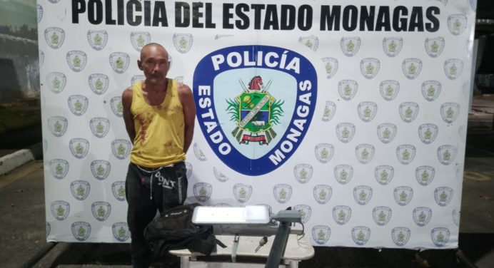 Detenido por robar lámparas LED en el Paseo Bolívar