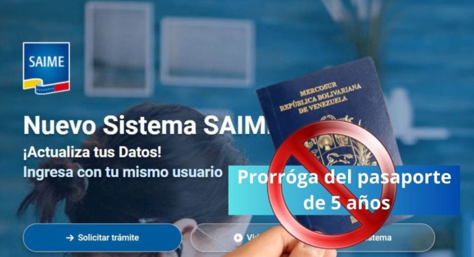 Fin de la prórroga del pasaporte de 5 años: Saime implementa nuevas normativas