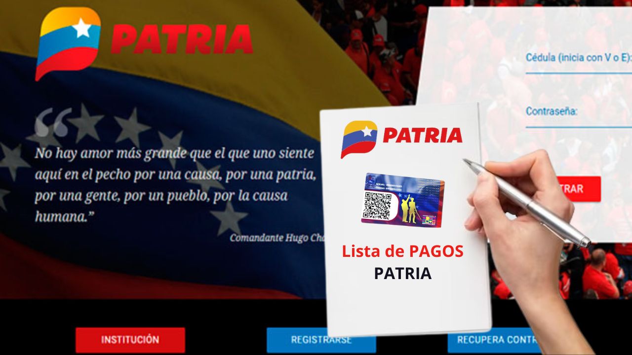 lista de pagos patria