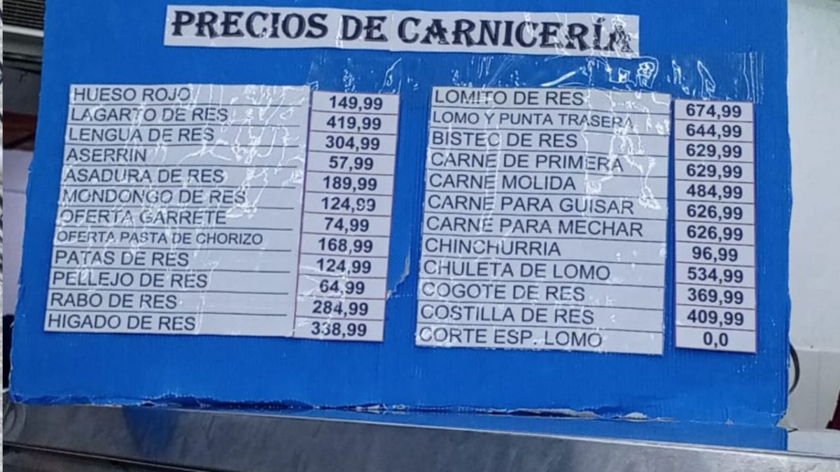 El hueso rojo también varió de precio al alza
