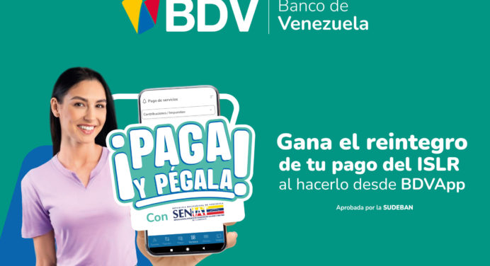 Paga y Pégala del BDV ahora también con el Seniat