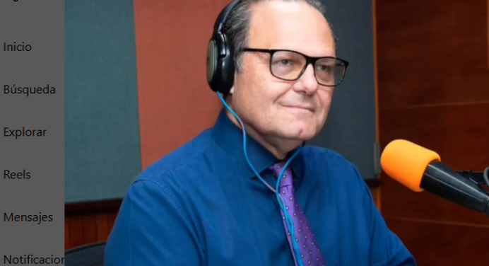 Periodista Eduardo Rodríguez se recupera de accidente en moto