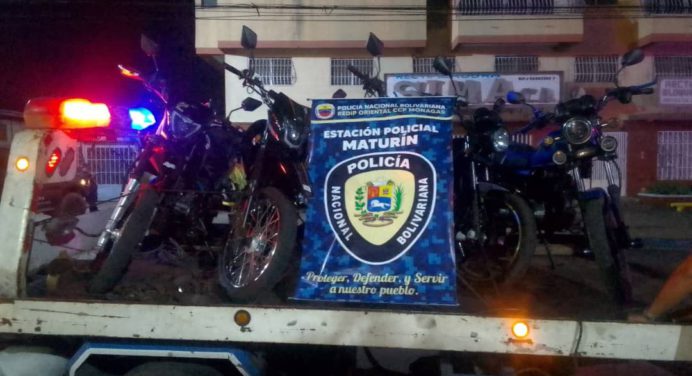 PNB retuvo 22 motocicletas en operativo en tres parroquias de Maturín
