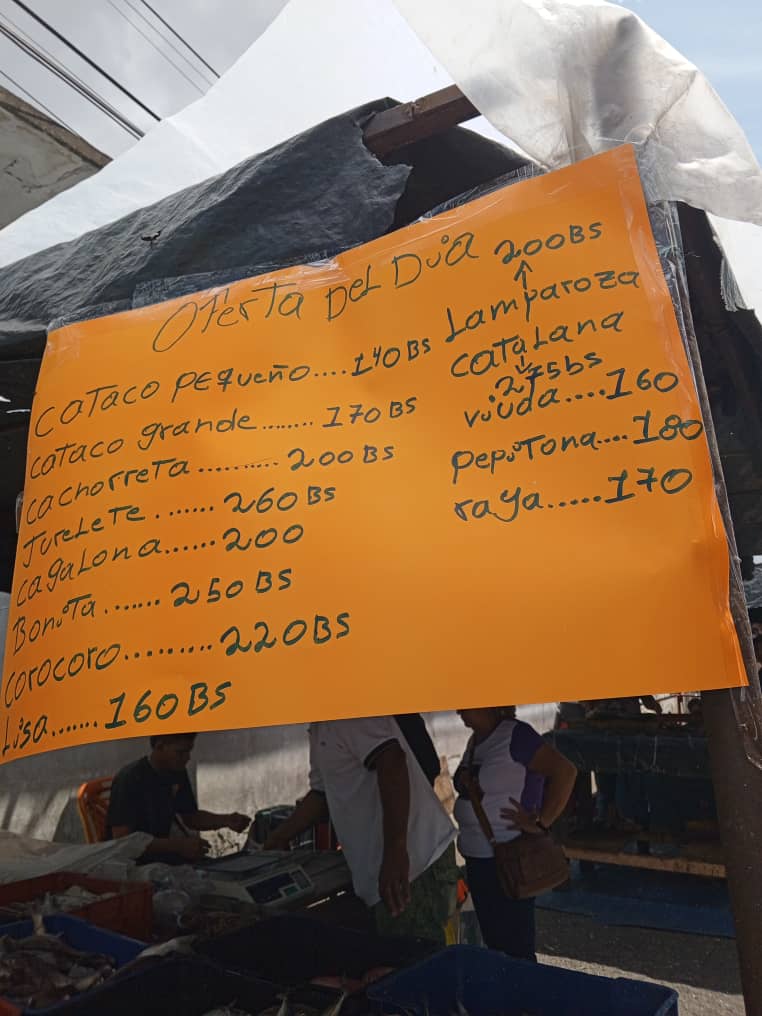 precios del pescado fresco igualan al salado laverdaddemonagas.com lista de precios