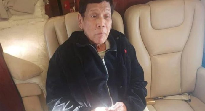 Rodrigo Duterte expresidente filipino esta bajo custodia de la CPI