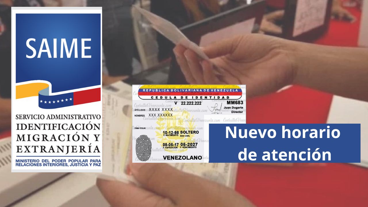 Saime ajusta su horario