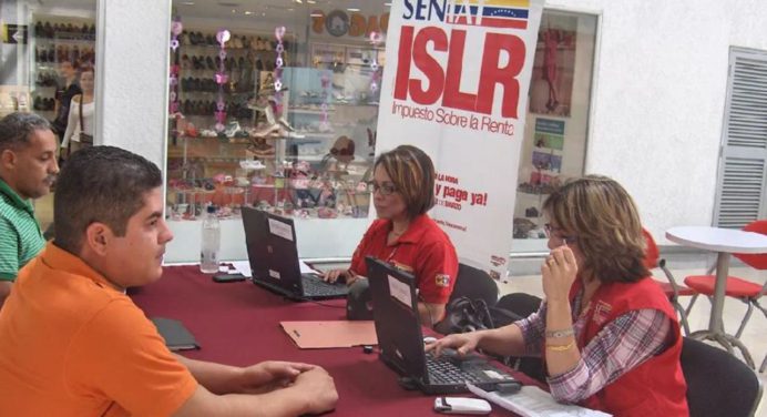 Seniat: este lunes vence el plazo para declarar el ISLR