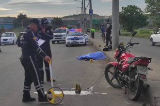 accidente de moto en Manta
