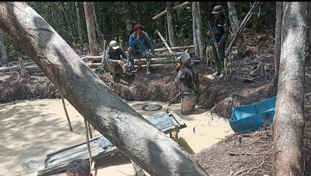 Urra de la FANB detiene a 5 mineros ilegales en Amazonas 2 urra de la fanb detiene a 5 mineros ilegales en amazonas laverdaddemonagas.com campamento2