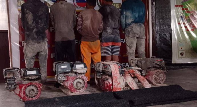Urra de la FANB detiene a 5 mineros ilegales en Amazonas
