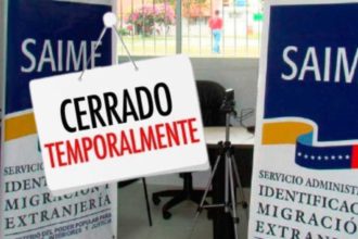Saime pausa actividades
