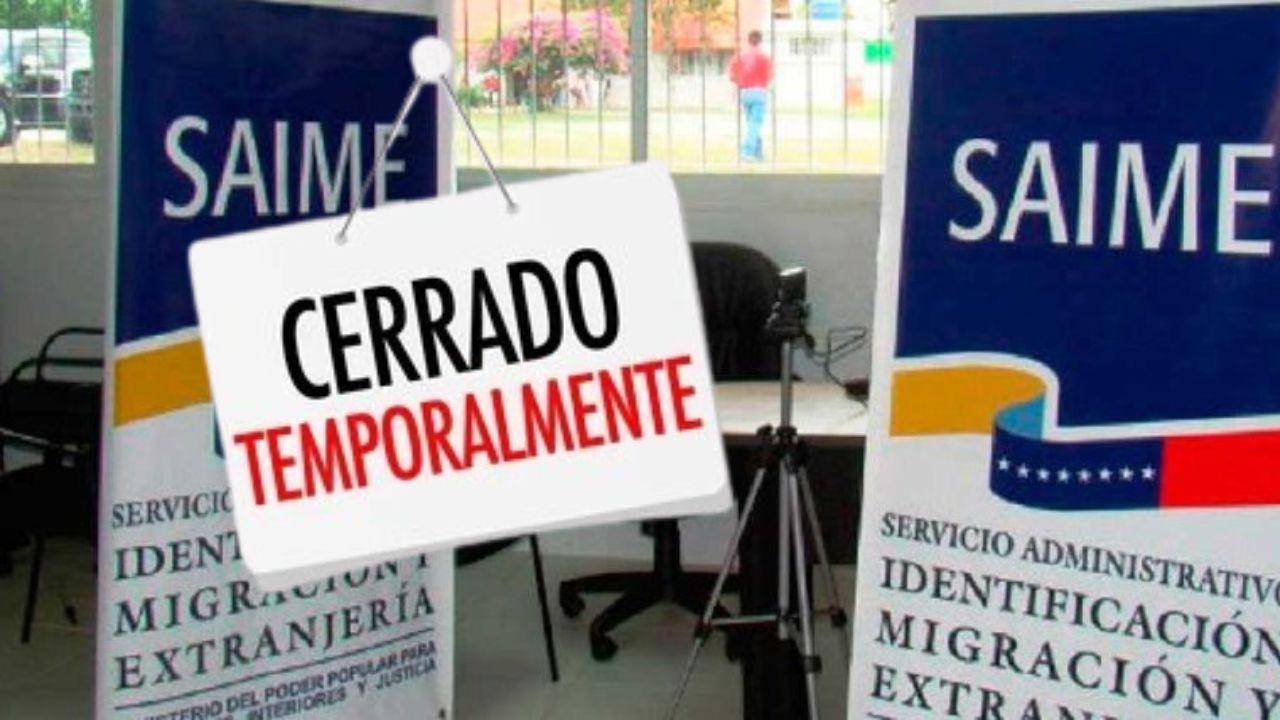 Saime pausa actividades