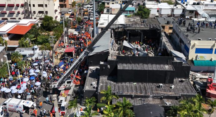 Aumentan a 124 los muertos en el accidente del Jet Set Club