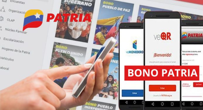 Con sólo 2 pasos en la app VeMonedero solicitas los BONOS PATRIA