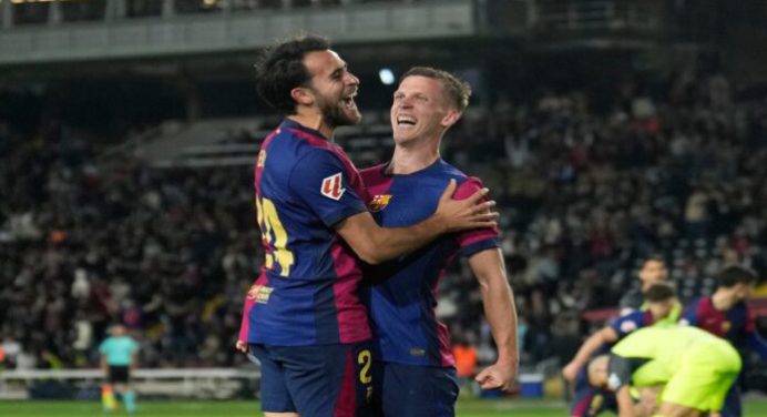 Dani Olmo le mostró al Barcelona el camino del triunfo