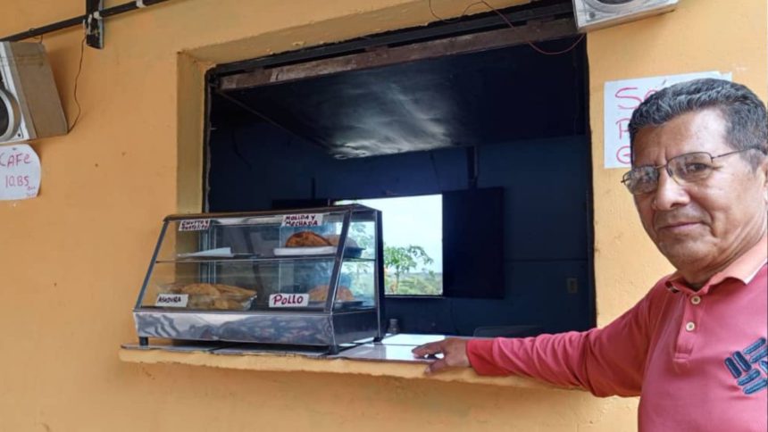 Comerciantes afectados para la venta de comida
