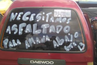 Conductores de Amana Abajo piden asfaltado