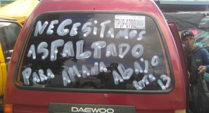 En Amana Abajo claman por el asfaltado de las calles