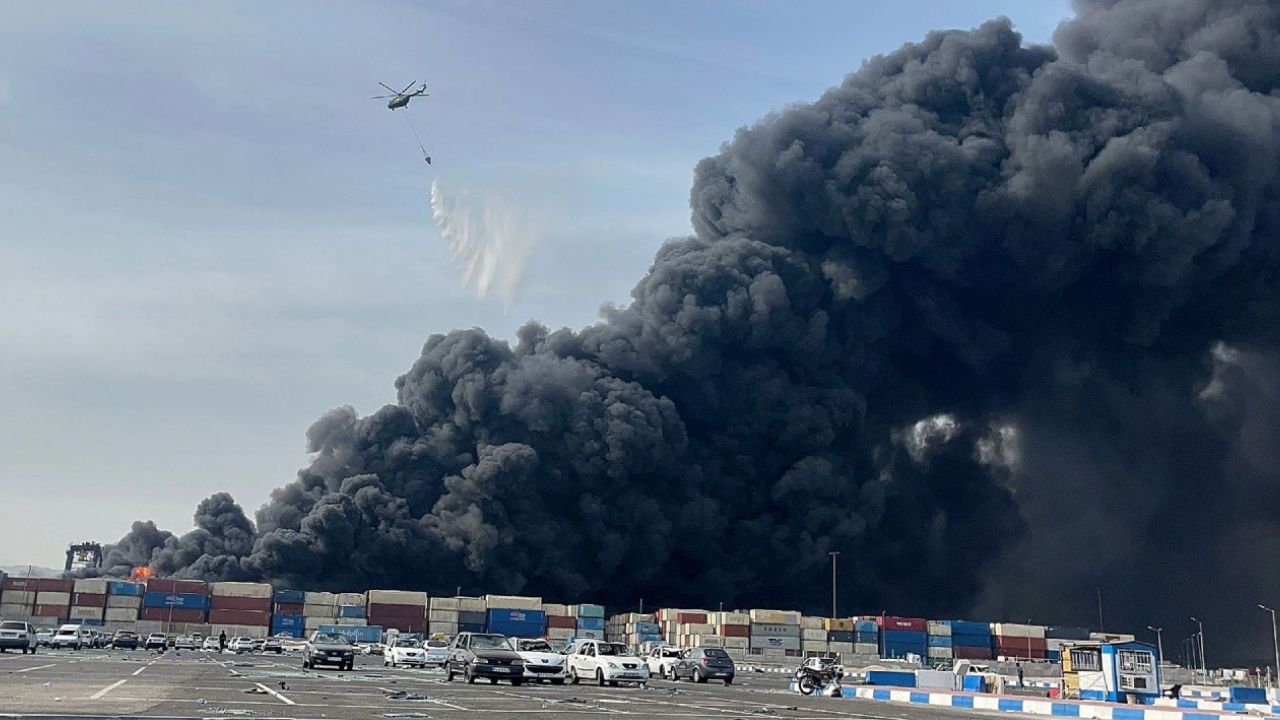 explosión en el puerto