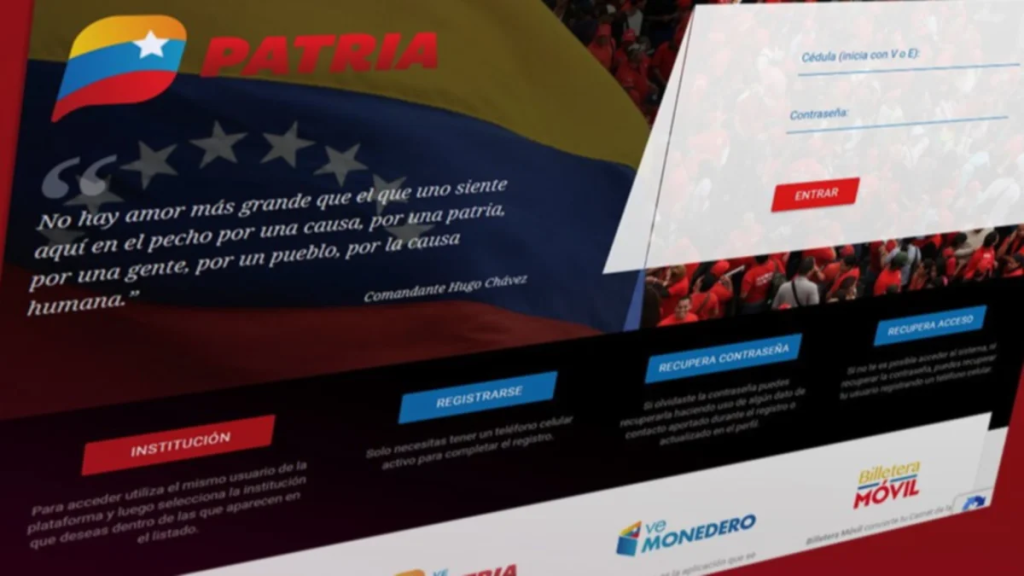 Montos actualizados de los pagos del Sistema Patria para abril de 2025