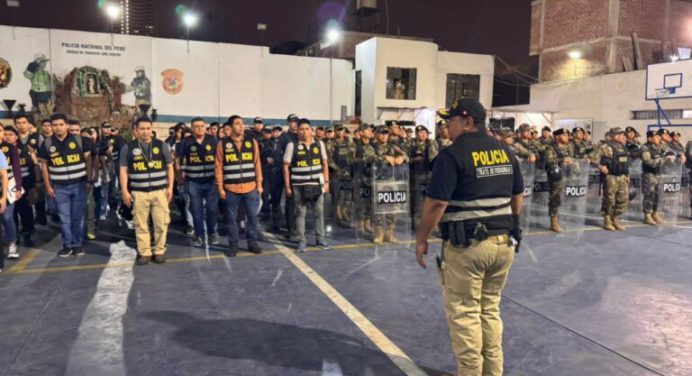 Policía de Perú detiene a 39 presuntos implicados en el Tren de Aragua