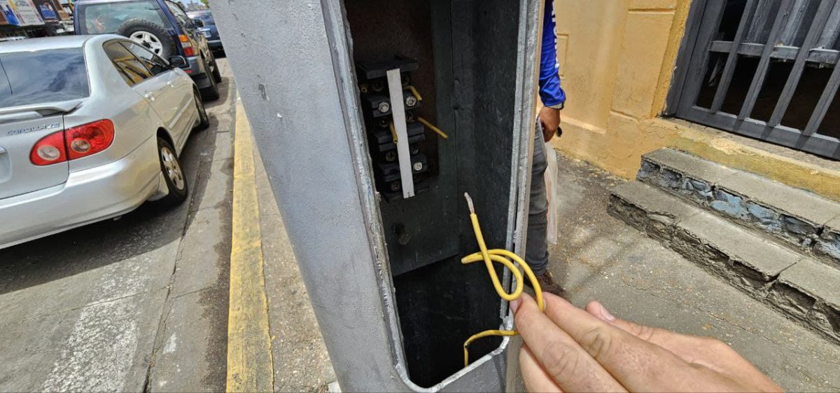 robo de cableado afecto alumbrado publico en la avenida juncal laverdaddemonagas.com cableado 2