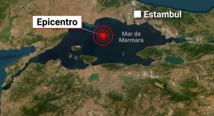 Sismo en la ciudad de Estambul de magnitud 6,2